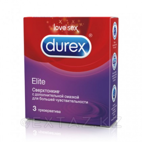 Презервативы Durex Elite, 3 шт.  в Казахстане, интернет-аптека Рокет Фарм