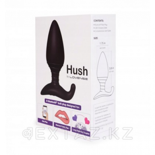 Анальная пробка со смарт-приложением Lovense Hush первого поколения (средняя 44,5*120мм) в Казахстане, интернет-аптека Aurma.kz