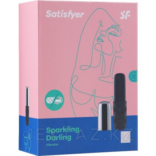 Мини вибратор SATISFYER MINI SPARKLING DARLING  в Казахстане, интернет-аптека Рокет Фарм