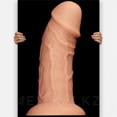 Фаллоимитатор на присоске Realistic Curved Dildo (24 см)  в Казахстане, интернет-аптека Рокет Фарм