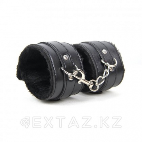 Наручники на меху SM Bondage Black в Казахстане, интернет-аптека Aurma.kz