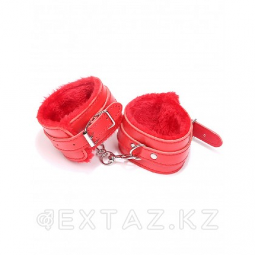 Наручники на меху SM Bondage Red в Казахстане, интернет-аптека Aurma.kz