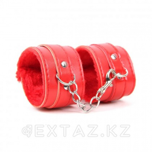 Наручники на меху SM Bondage Red в Казахстане, интернет-аптека Aurma.kz