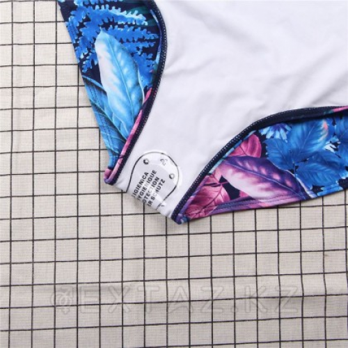 Купальник Flower Print Blue (2XL)  в Казахстане, интернет-аптека Aurma.kz