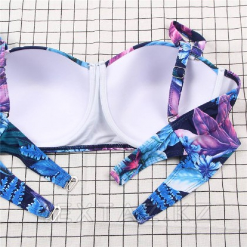 Купальник Flower Print Blue (2XL)  в Казахстане, интернет-аптека Aurma.kz