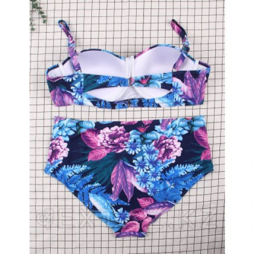 Купальник Flower Print Blue (2XL)  в Казахстане, интернет-аптека Aurma.kz