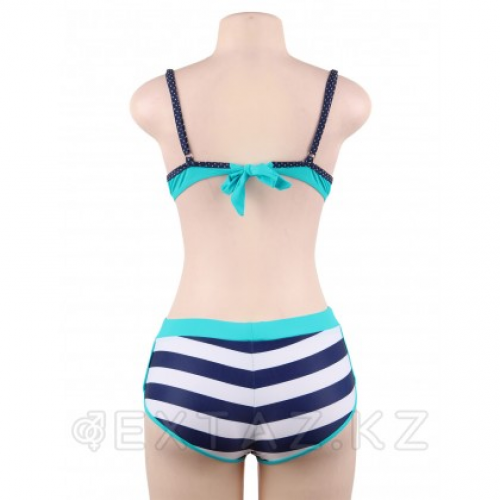 Купальник тройка Stripe Blue (S)  в Казахстане, интернет-аптека Рокет Фарм