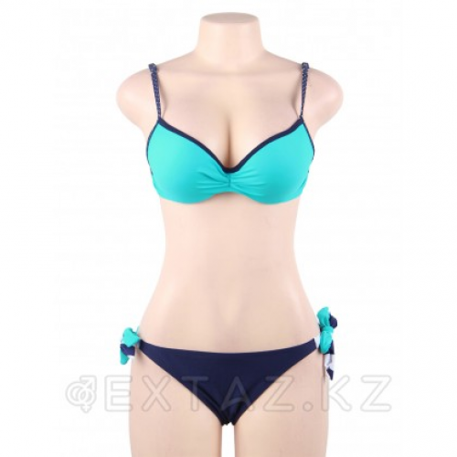 Купальник тройка Stripe Blue (M)  в Казахстане, интернет-аптека Aurma.kz