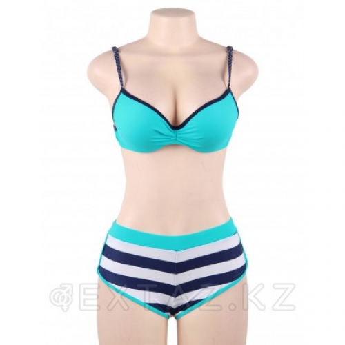 Купальник тройка Stripe Blue (M)  в Казахстане, интернет-аптека Рокет Фарм