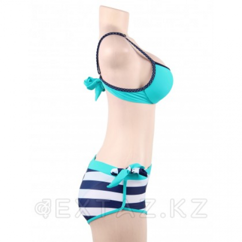 Купальник тройка Stripe Blue (XL)  в Казахстане, интернет-аптека Aurma.kz