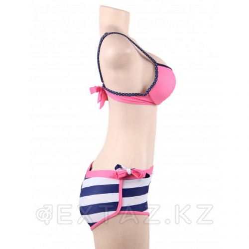 Купальник тройка Pink Stripe (L)  в Казахстане, интернет-аптека Aurma.kz