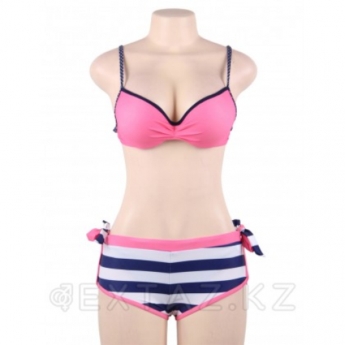 Купальник тройка Pink Stripe (XL)  в Казахстане, интернет-аптека Aurma.kz