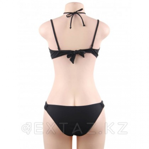 Купальник с завязками на шее Mesh Black (L)  в Казахстане, интернет-аптека Aurma.kz