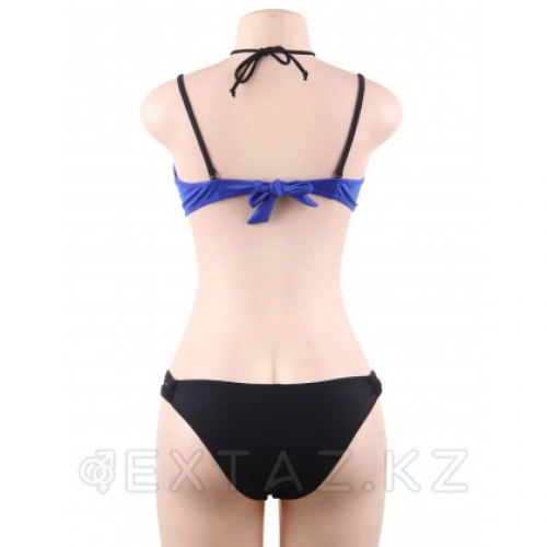 Купальник с завязками на шее Mesh Blue (L)  в Казахстане, интернет-аптека Aurma.kz