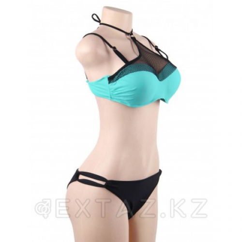 Купальник с завязками на шее Mesh Green (L)  в Казахстане, интернет-аптека Aurma.kz