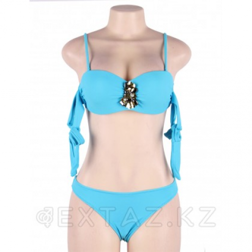 Купальник с завязками Rhinestone Blue (S, M, L, XL)  в Казахстане, интернет-аптека Aurma.kz