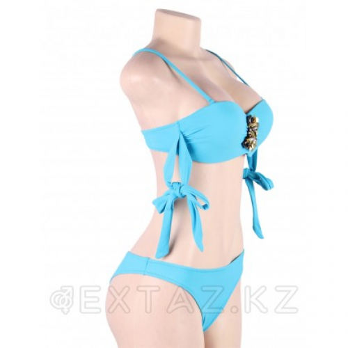 Купальник с завязками Rhinestone Blue (S, M, L, XL)  в Казахстане, интернет-аптека Aurma.kz