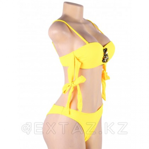 Купальник с завязками Rhinestone Yellow (S, M, L, XL)  в Казахстане, интернет-аптека Рокет Фарм