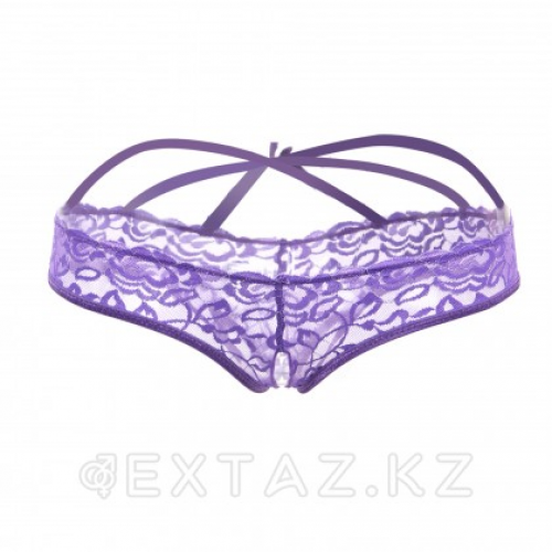 Стринги с доступом Purple Bow (XL)  в Казахстане, интернет-аптека Aurma.kz