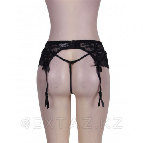 Кружевной пояс для чулок Black Sexy Lace (M-L) в Казахстане, интернет-аптека Aurma.kz