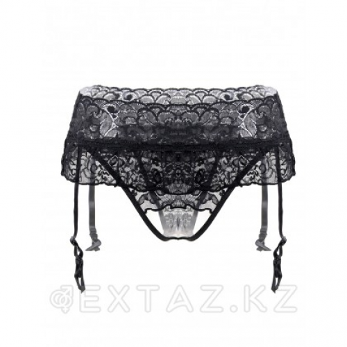 Пояс для чулок кружевной Black Sexy Bow (XL) в Казахстане, интернет-аптека Aurma.kz