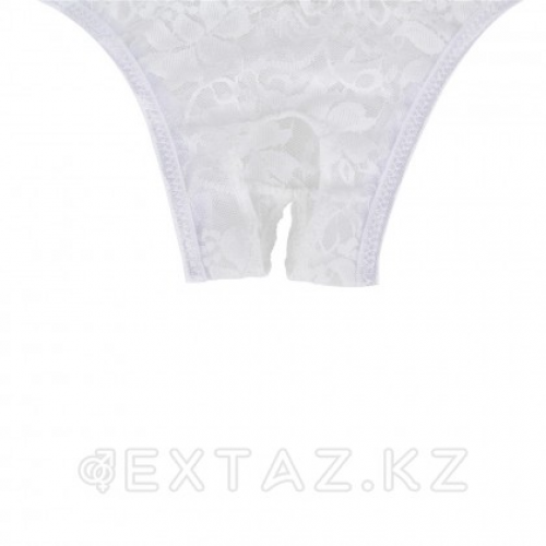 Трусики белые кружевные с доступом (XL-2XL)  в Казахстане, интернет-аптека Aurma.kz