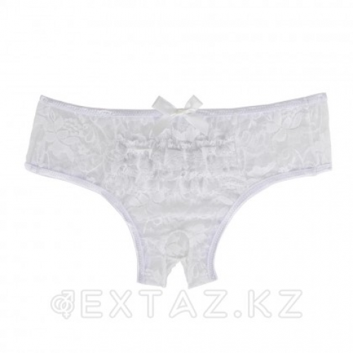 Трусики белые кружевные с доступом (XL-2XL)  в Казахстане, интернет-аптека Aurma.kz