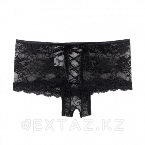 Трусики на завязках с доступом черные (3XL-4XL) в Казахстане, интернет-аптека Aurma.kz