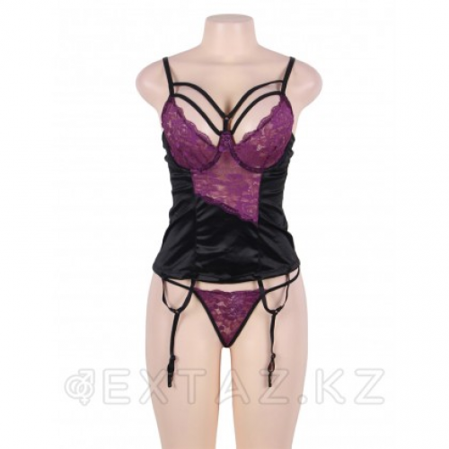 Сексуальное кружевное белье + маска на глаза Purple Lace (M-L) в Казахстане, интернет-аптека Aurma.kz