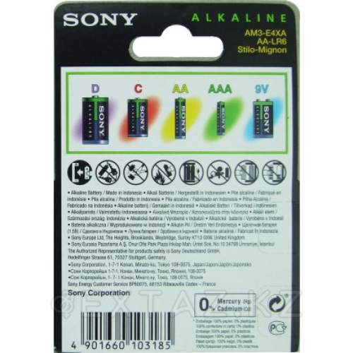 Батарейки Sony EKO AA (LR6 4шт)  в Казахстане, интернет-аптека Рокет Фарм