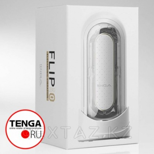 TENGA Мастурбатор Flip Zero с вибрацией белый в Казахстане, интернет-аптека Aurma.kz