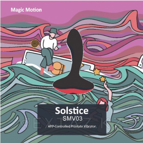 Массажер простаты с дистанционным управлением Solstice, 9.9х3.3 см в Казахстане, интернет-аптека Aurma.kz