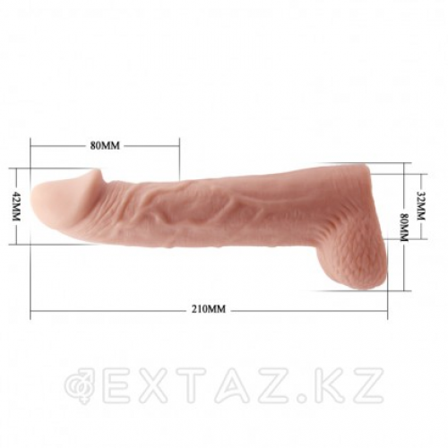 Реалистичная насадка на пенис High stretchy в Казахстане, интернет-аптека Aurma.kz
