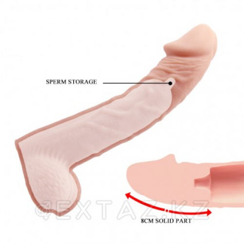 Реалистичная насадка на пенис High stretchy в Казахстане, интернет-аптека Aurma.kz