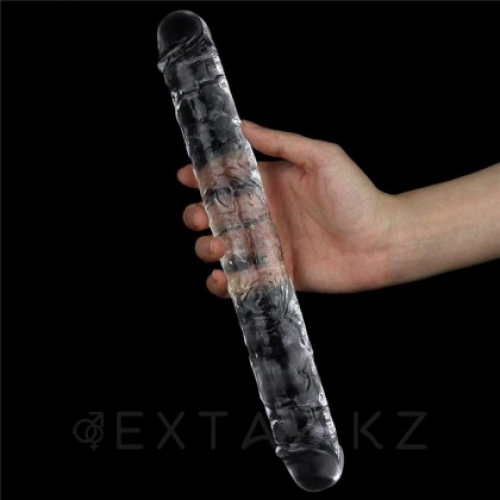 Двойной фаллоимитатор Flawless Clear (30*3,5 см) в Казахстане, интернет-аптека Aurma.kz