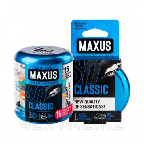 ПРЕЗЕРВАТИВЫ "MAXUS" CLASSIC № 15 (классические) в железном кейсе  в Казахстане, интернет-аптека Рокет Фарм