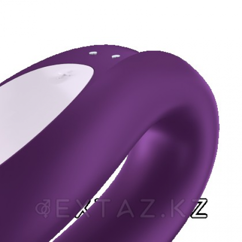 Вибратор для пар Satisfyer Partner Double Joy (фиолетовый)  в Казахстане, интернет-аптека Aurma.kz