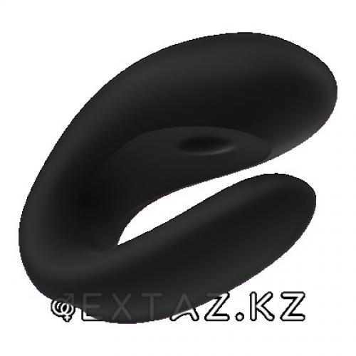 Вибратор для пар Satisfyer Partner Double Joy (черный)  в Казахстане, интернет-аптека Aurma.kz