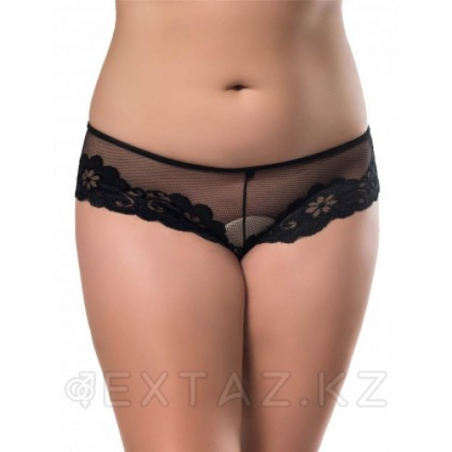 Трусики Black Floral (черный, размер XL-2XL)  в Казахстане, интернет-аптека Aurma.kz