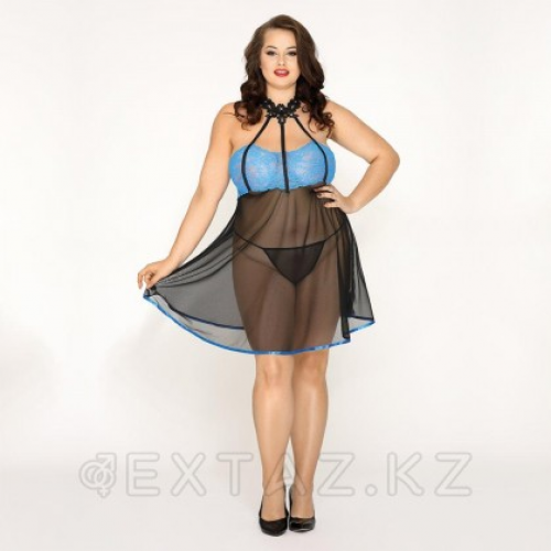 Бэби долл двухцветный с чокером (plus size) в Казахстане, интернет-аптека Aurma.kz