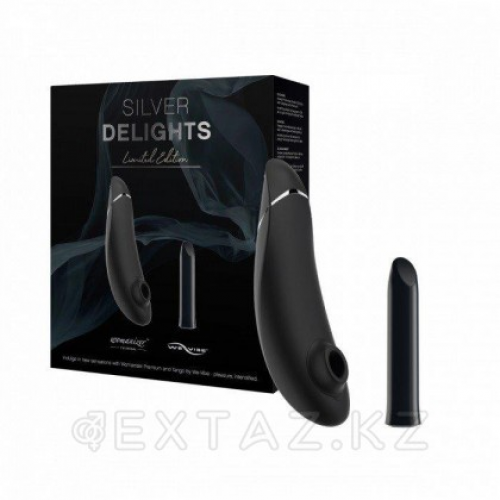 Набор Womanizer Premium + WE-VIBE Tango серебряный в Казахстане, интернет-аптека Aurma.kz