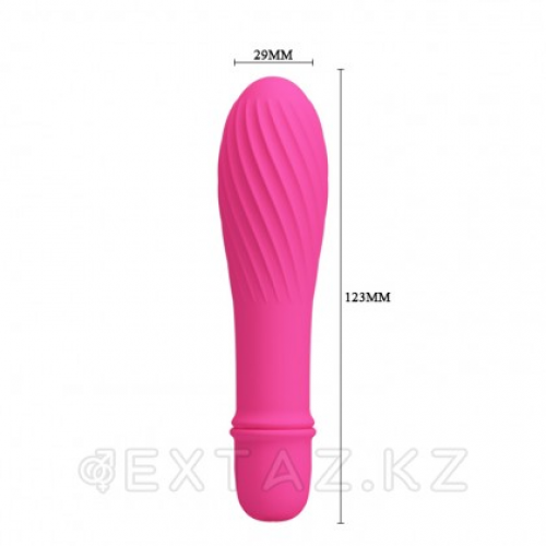 Мини вибратор "Solomon" 12,3 x 2,9 см. розовый  в Казахстане, интернет-аптека Aurma.kz