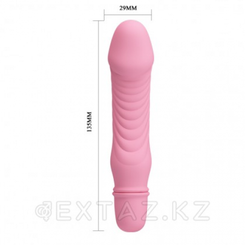 Мини вибратор "Stev" 13,5 x 2,9 см. светло-розовый  в Казахстане, интернет-аптека Aurma.kz