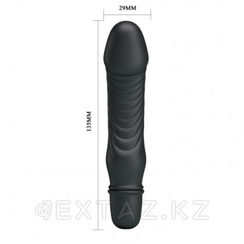 Мини вибратор "Stev" 13,5 x 2,9 см. черный в Казахстане, интернет-аптека Aurma.kz