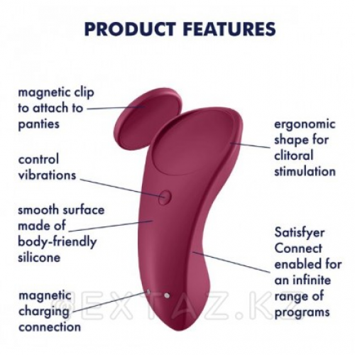 Вибровкладка в трусики Satisfyer Sexy Secret  в Казахстане, интернет-аптека Aurma.kz