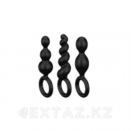 Набор анальных игрушек Satisfyer Booty Call black (набор 3 шт)  в Казахстане, интернет-аптека Aurma.kz