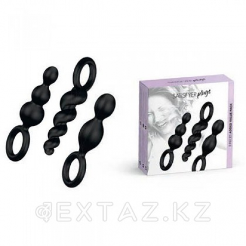 Набор анальных игрушек Satisfyer Booty Call black (набор 3 шт) в Казахстане, интернет-аптека Aurma.kz