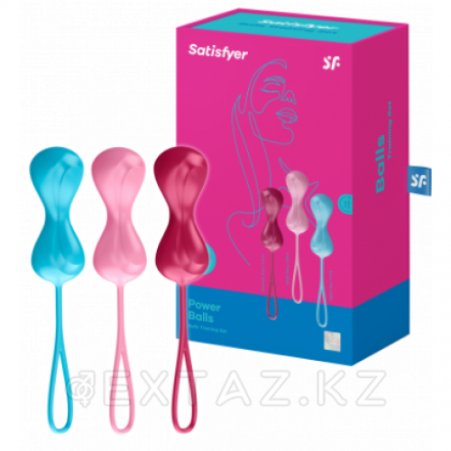 Вагинальные шарики Satisfyer Power Balls (набор из 3 шт.) в Казахстане, интернет-аптека Aurma.kz