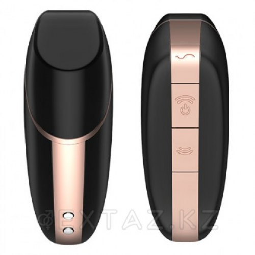 Вакуумный клиторальный стимулятор с вибрацией Satisfyer Love triangle black в Казахстане, интернет-аптека Aurma.kz