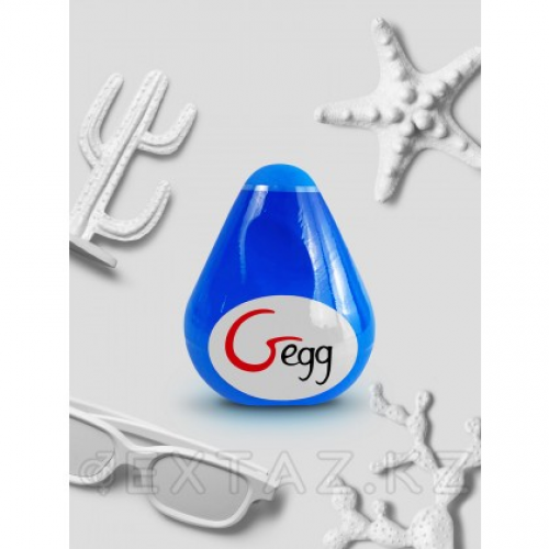 Gvibe Gegg Blue - яйцо-мастурбатор, 6.5х5 см. голубой  в Казахстане, интернет-аптека Aurma.kz